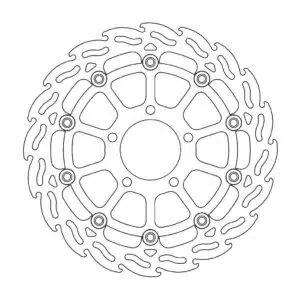 Moto-Master Flame Jarrulevy eteen oikea Suzuki: GSX 600-750, SV 650 235-112038
