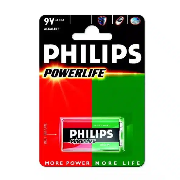 Philips Paristo 6LR61/ 9V Power Alkaline B1 12-990-3