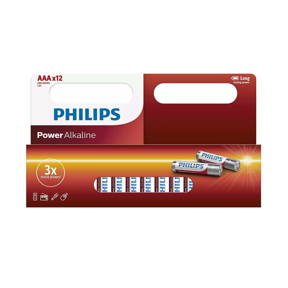 Philips Paristo LR03 / AAA Power Alkaline B12 (12pcs) 12-990-4