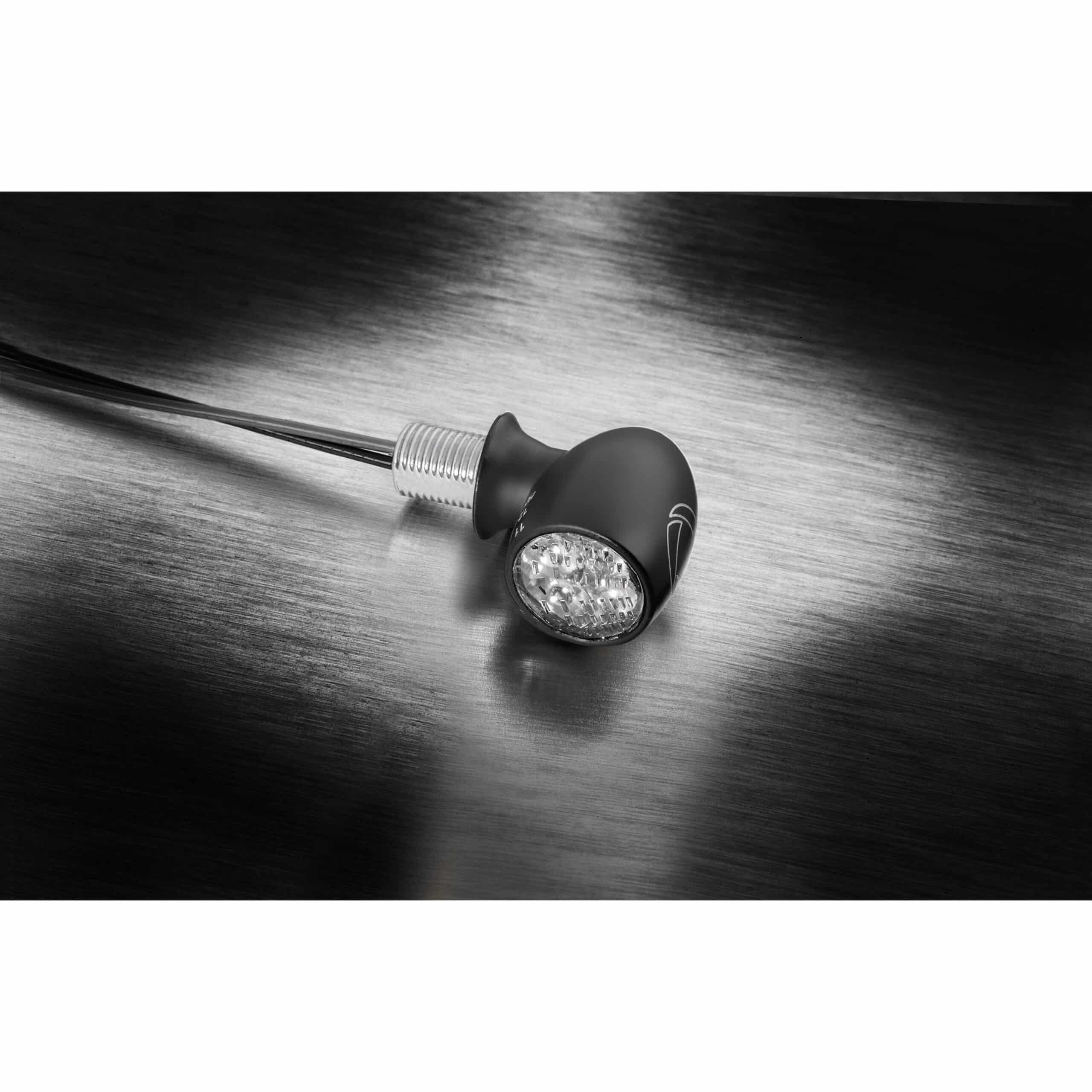 Kellermann Atto® DF LED mini indicator 3 in 1 black w/ clear glass 152-156200