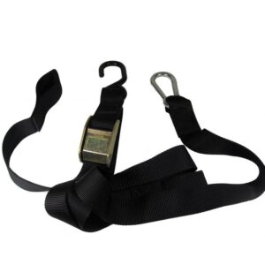 TMV Tiedowns 1,5″ With Ass. Loop&coated S-Hook (2pcs)-Black 391-172799