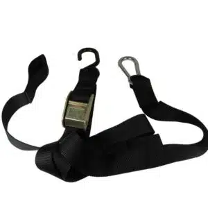 TMV Tiedowns 1,5" With Ass. Loop&coated S-Hook (2pcs)-Black 391-172799