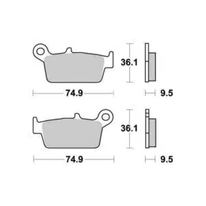 Sbs Jarrupalat Carbon Silver 23-604CS