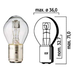 Flösser Polttimo 12V 45/40W BA20d 12-24540