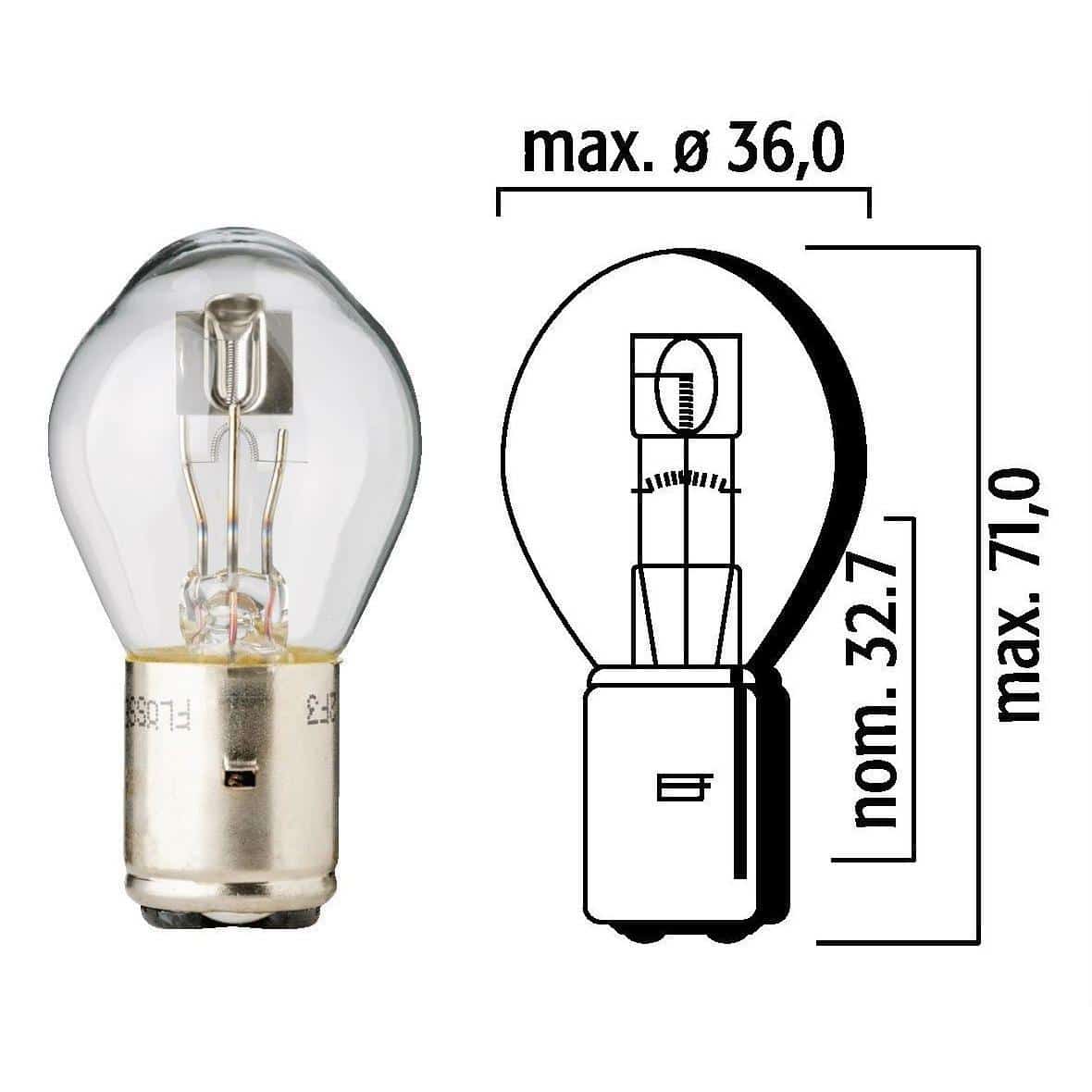Flösser Polttimo 12V 45/40W BA20d 12-24540