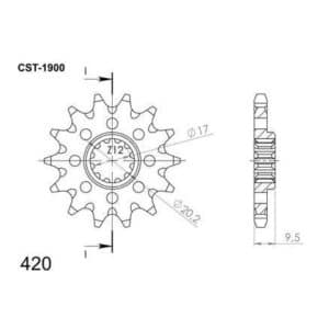Supersprox Eturatas KTM SX65 98- z14 27-1-1900-14