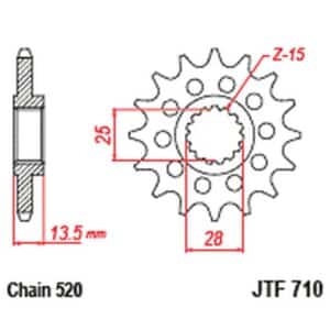 JT Eturatas JTF710.16RB 274-F710-16RB