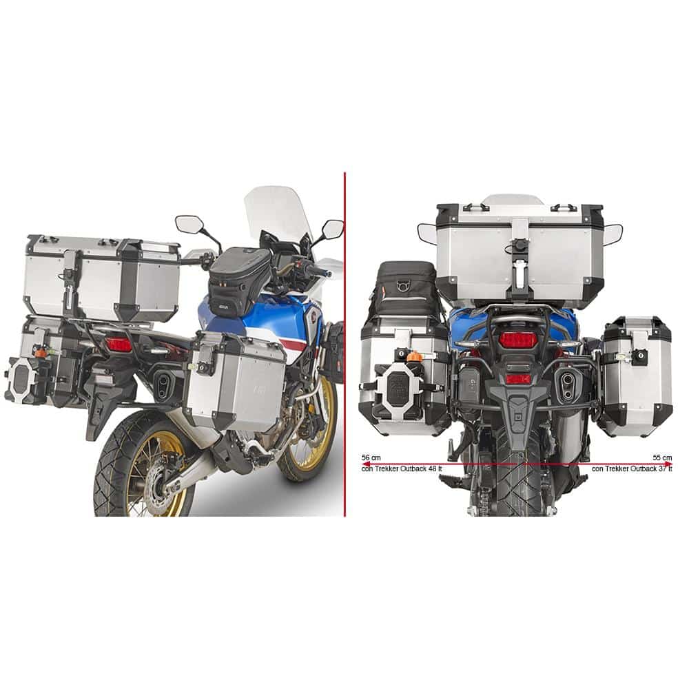 Givi putkisivutelineet Trekker Outback CRF1000L Africa Twin (18) 322-PL1161CAM