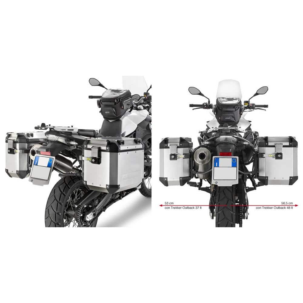 Givi putkisivutelineet Trekker Outback BMW F650GS/F700GS/F800GS (08-13) 322-PL5103CAM