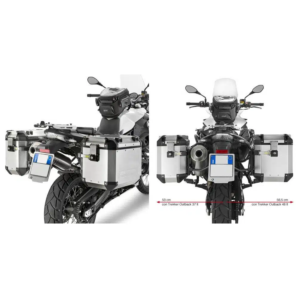 Givi putkisivutelineet Trekker Outback BMW F650GS/F700GS/F800GS (08-13) 322-PL5103CAM