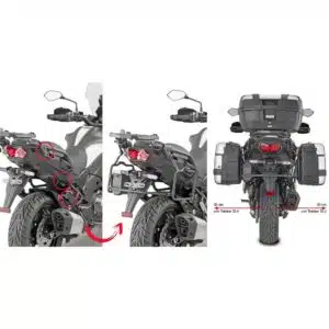 Givi Putkisivutelineet Rapid release Versys 1000/1000 SE (19) 322-PLR4126