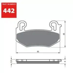 GOLDFREN Jarrupalat 442 Ceramic Carbon AD 48-12-442