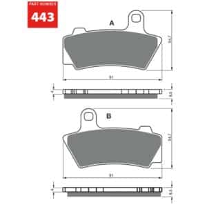 GOLDFREN Jarrupalat 443 Ceramic Carbon AD 48-12-443