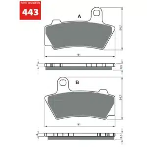 GOLDFREN Jarrupalat 443 Ceramic Carbon AD 48-12-443