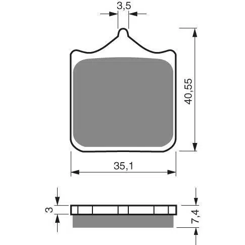 GOLDFREN Jarrupalat 177 Ceramic carbon AD 1PAR = 4SMÅ 48-12-177