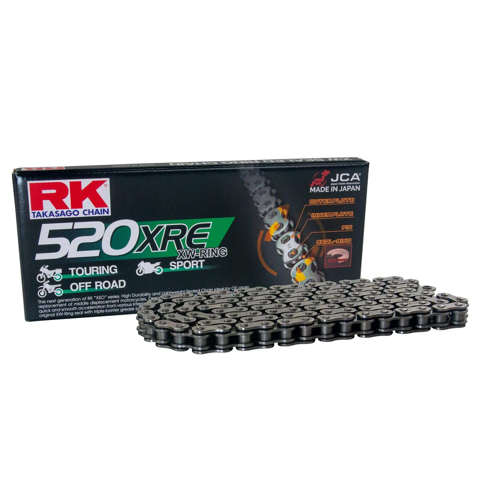 RK 520XRE XW-rengasketju +CL (jousil.) 282-520195-124