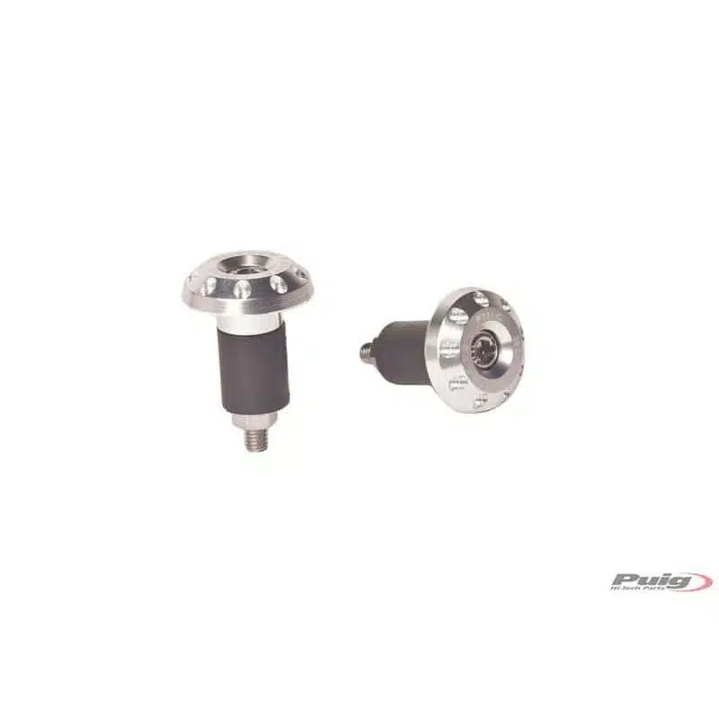 Puig Bar Ends Aluminium Race Universal C/Silver 13-18mm 33-6222P