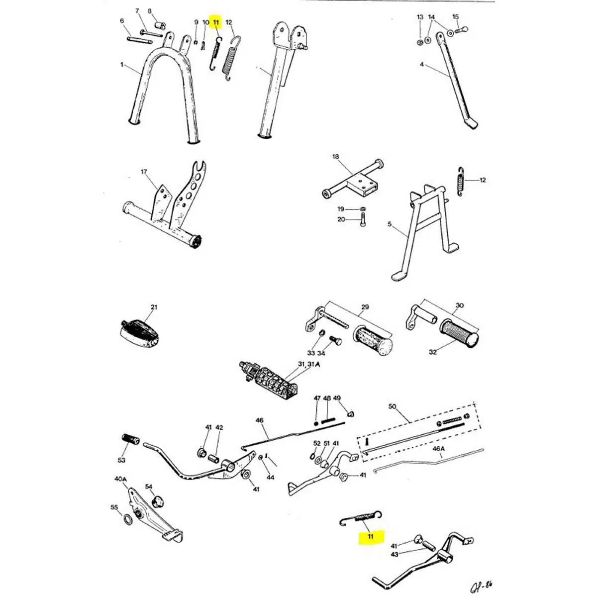 Seisontatuen jousi, Tunturi Maxi, Start, Automat, Sport, Super Sport, Tiger 307-64110460