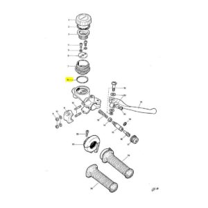 Jarrukahvan rungon nestesäiliön tiiviste, Tunturi Tiger 307-68126586
