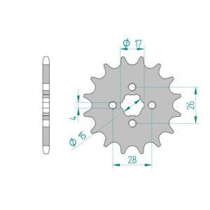 Forte Eturatas, 12 hammasta (420), Honda Z50 Monkey 27-70317