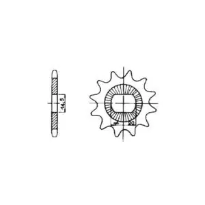 Tec-X Eturatas, 11 hammasta (415), Solifer SM / Tomos 27-70361