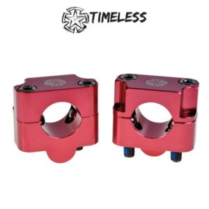 Timeless Ohjaustangon kiinnikepari, Fat Bar, 28,6mm, Punainen 306-71538P