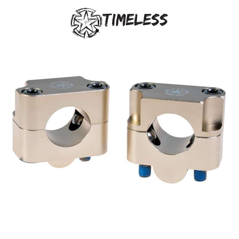 Timeless Ohjaustangon kiinnikepari, Fat Bar, 28,6mm, Titanium 306-71538T