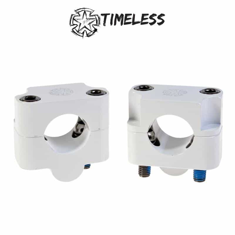 Timeless Ohjaustangon kiinnikepari, Fat Bar, 28,6mm, Valkoinen 306-71538V