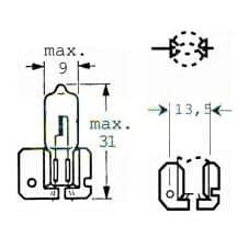 Polttimo H2 12v 55w x511 12-71586