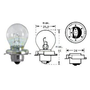 Polttimo 12v 15w P26s 12-71595