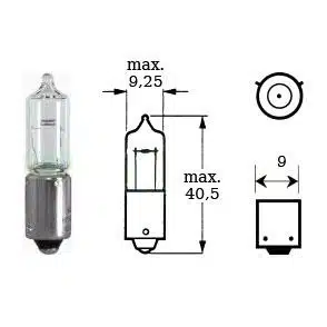 Polttimo 12v 21w Bay 9s H21W minihalogeeni 12-71633