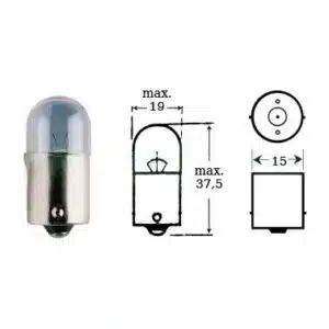 Polttimo 12v 5w Ba 15s 12-71644