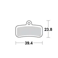 Motomaster Brake pad bicycle Organic Pro: Shimano D type 235-730333
