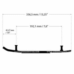 Sno-X Ripper Four Ohjari pari 4″ Kovametalli