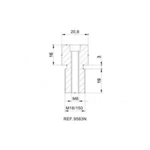 Puig Adapter Rear Mirror Hi-Tech Iv Modelos Yamaha 33-9583P