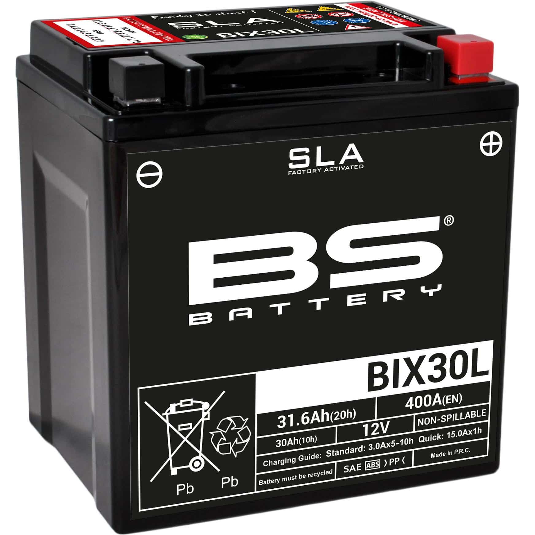 BS Battery BIX30L (FA) SLA - Sealed & Activated 140-300631