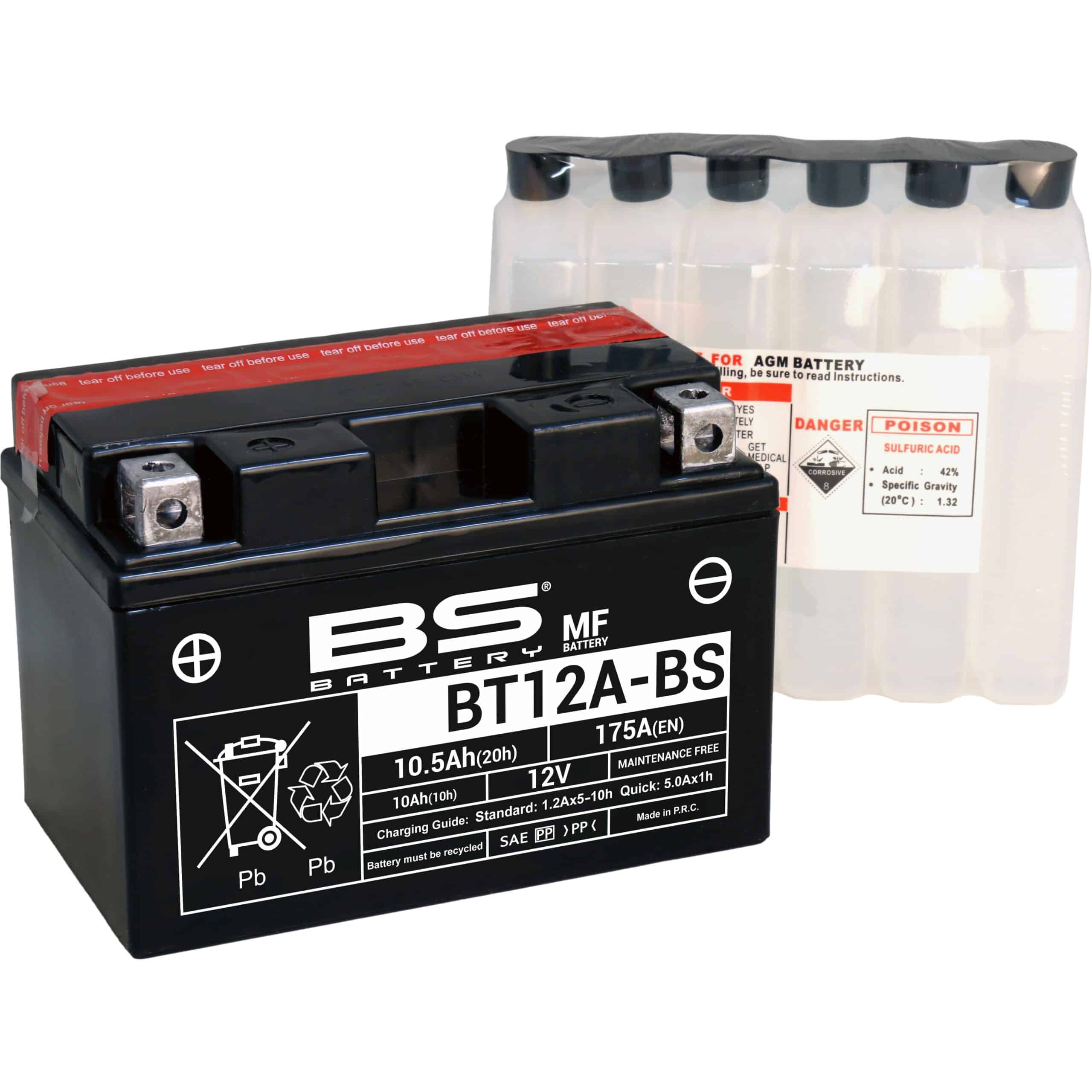 BS Battery BT12A-BS MF (cp) Maintenance Free 140-300602