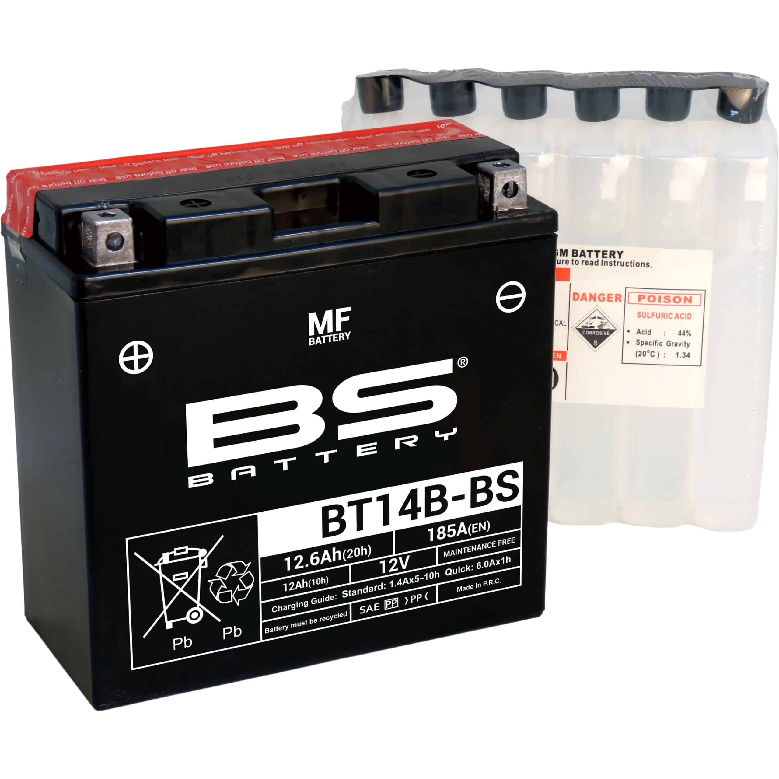 BS Battery BT14B-BS MF (cp) Maintenance Free 140-300629