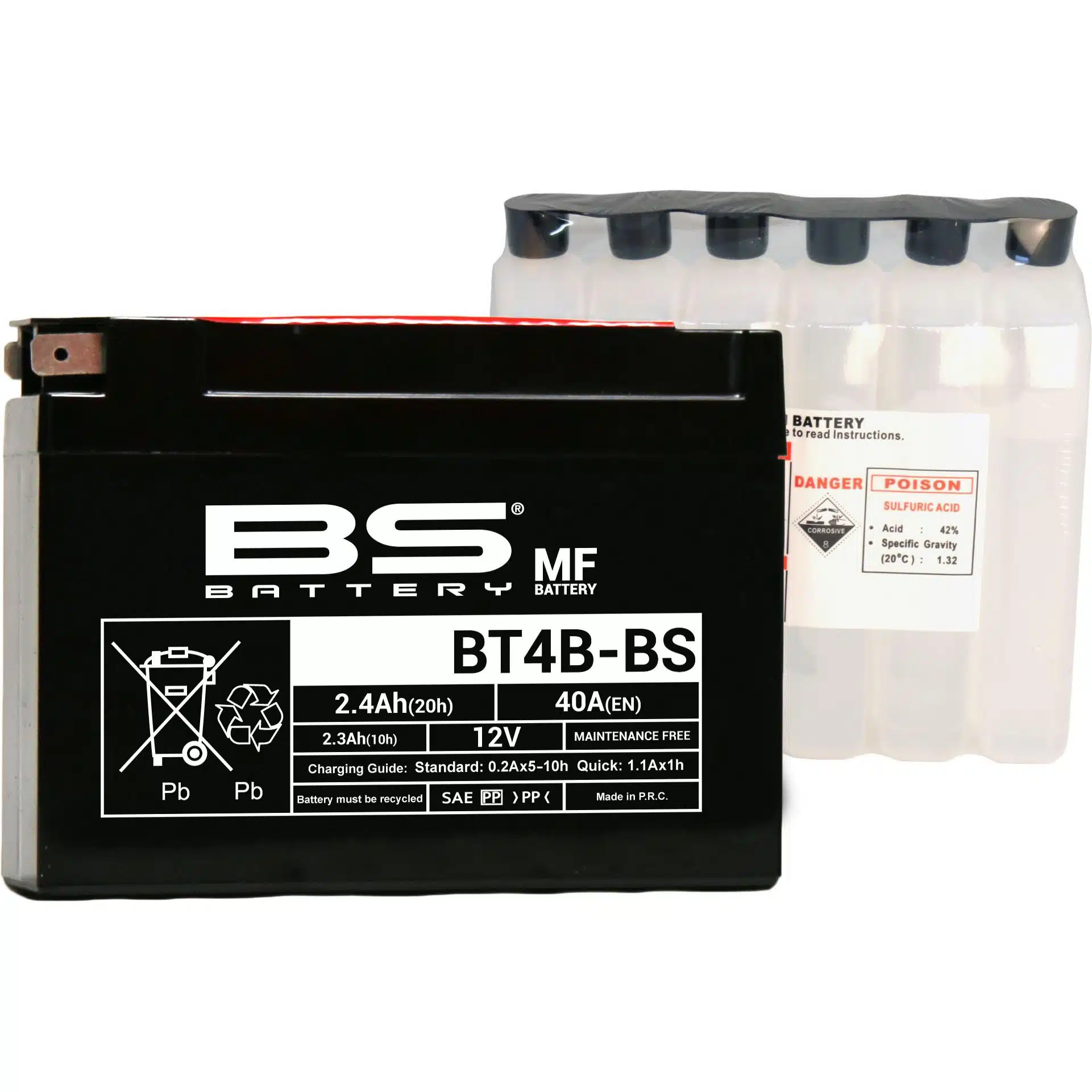 BS Battery BT4B-BS MF (cp) Maintenance Free 140-300625