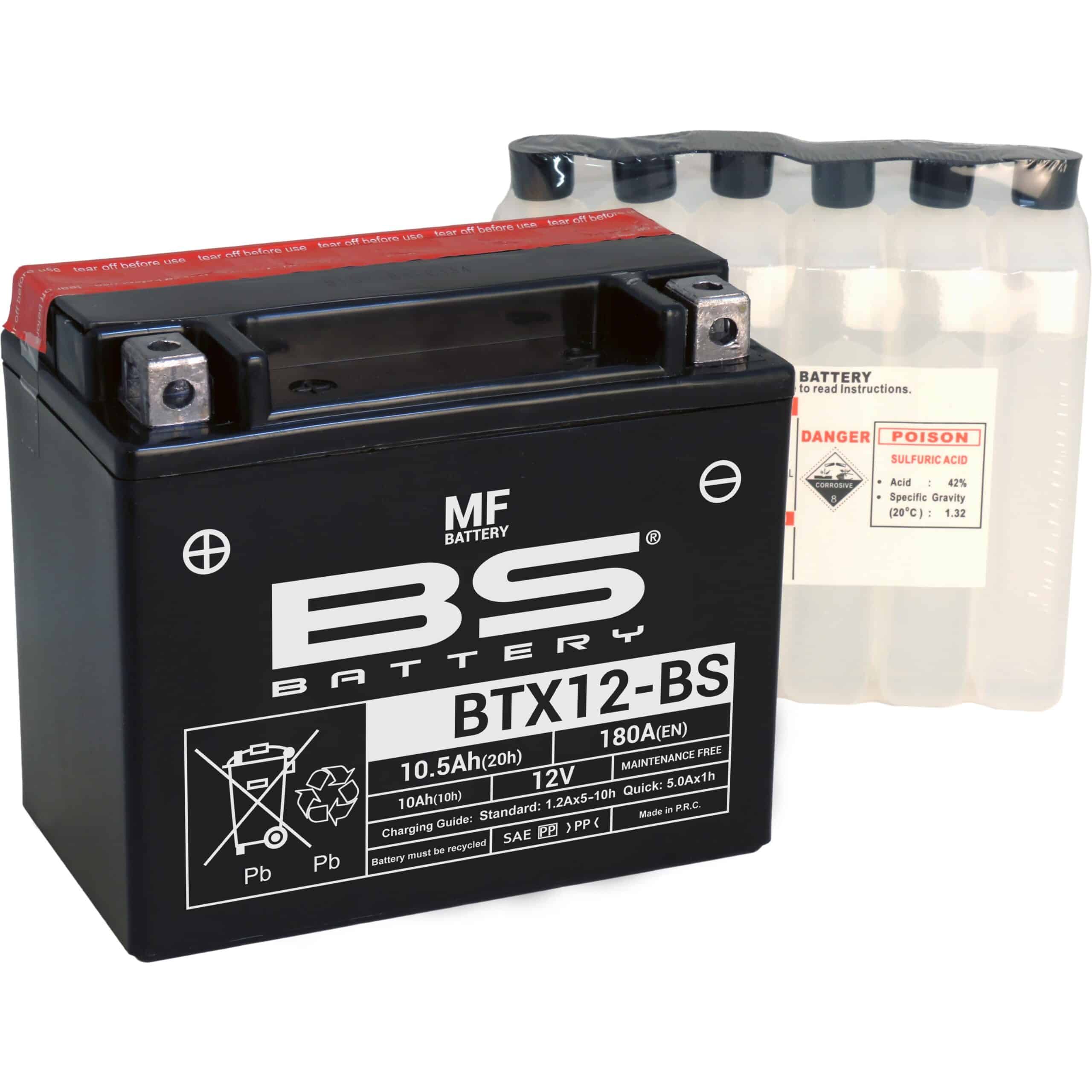 BS Battery BTX12-BS MF (cp) Maintenance Free 140-300603