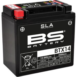 BS Battery BTX14 (FA) SLA - Sealed & Activated 140-300681