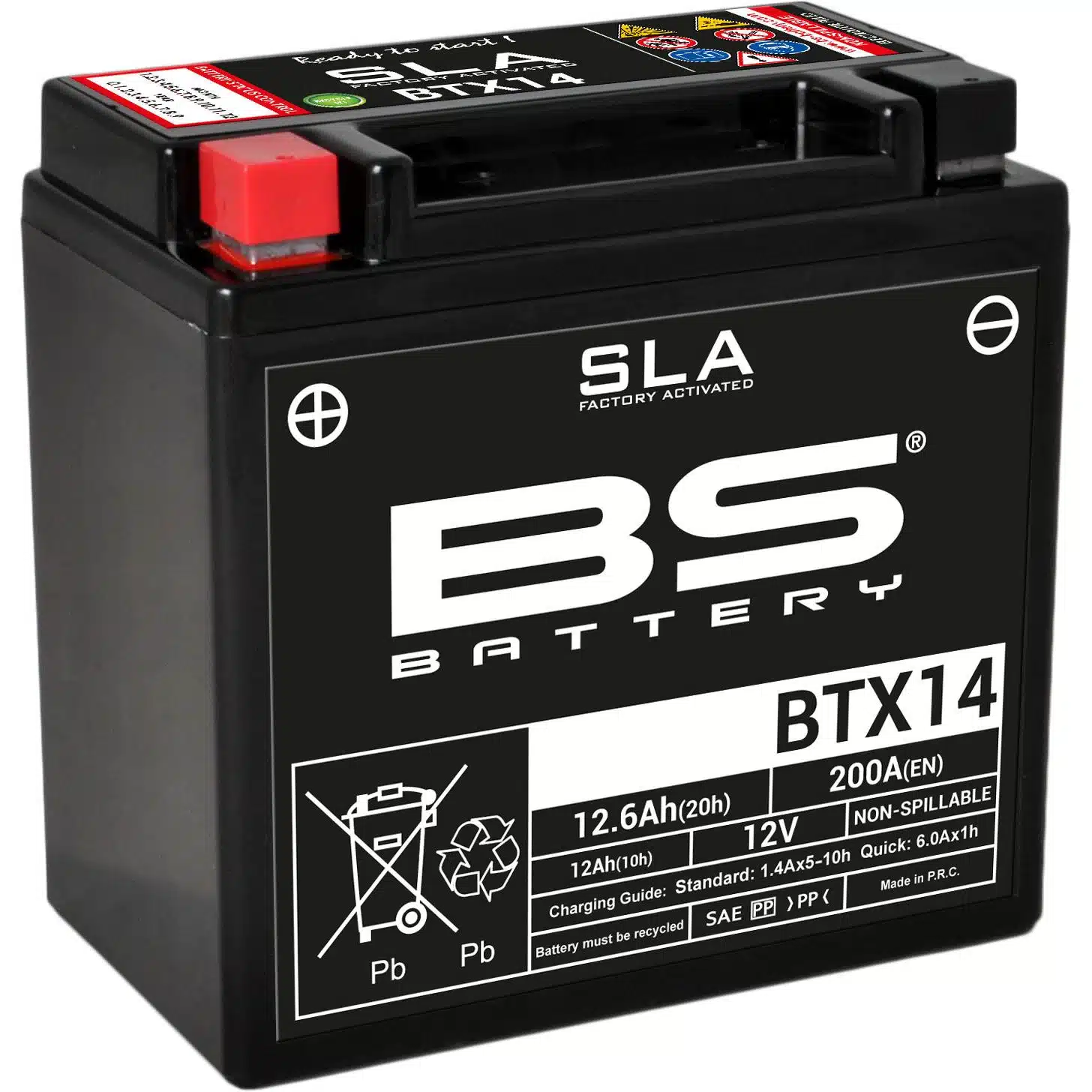 BS Battery BTX14 (FA) SLA - Sealed & Activated 140-300681