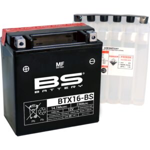 BS Battery  BTX16-BS MF (cp) Maintenance Free 140-300609