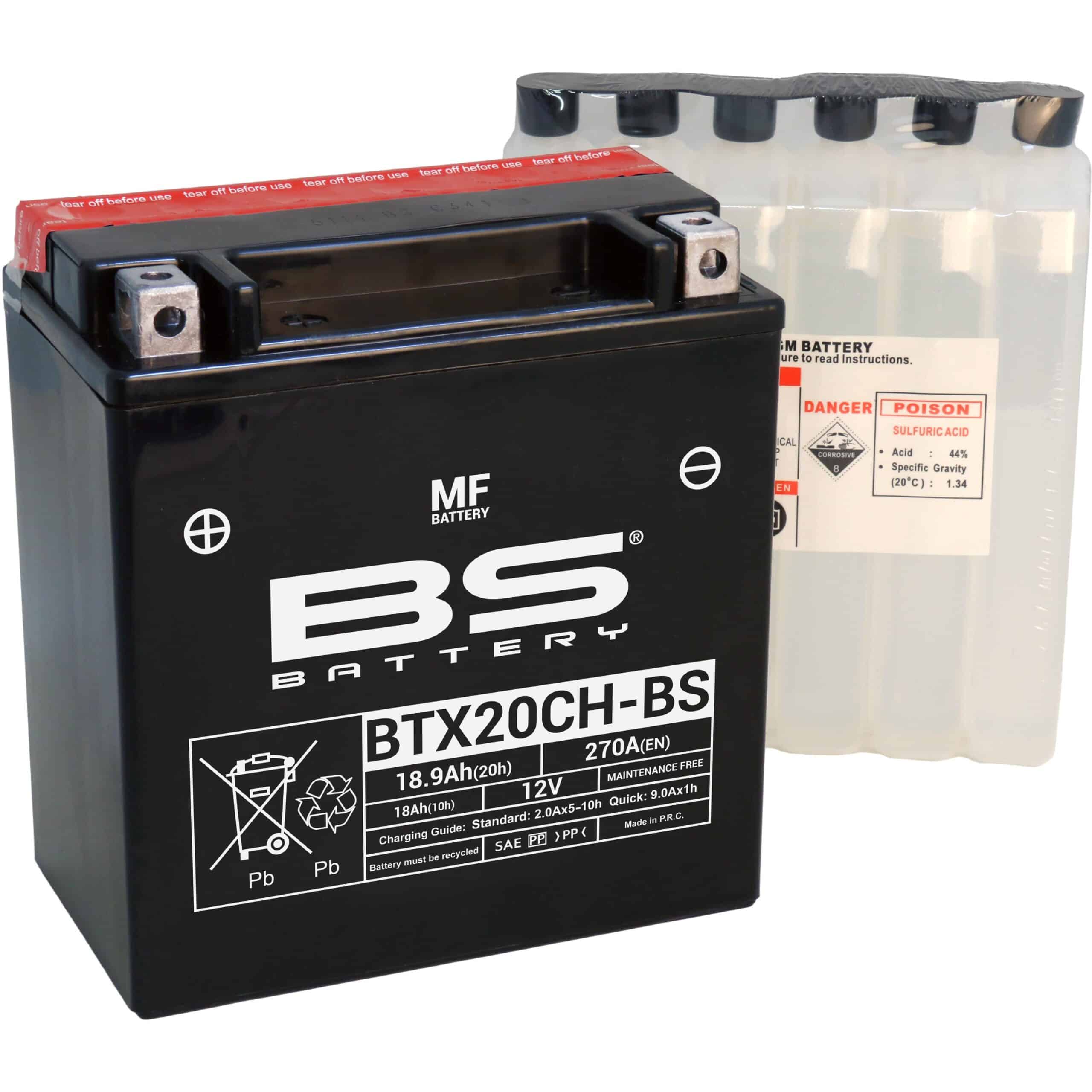 BS Battery BTX20CH-BS MF (cp) Maintenance Free 140-300616