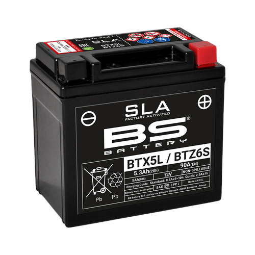 BS Battery BTX5L/BTZ6S (FA) SLA - Sealed & Activated 140-300670