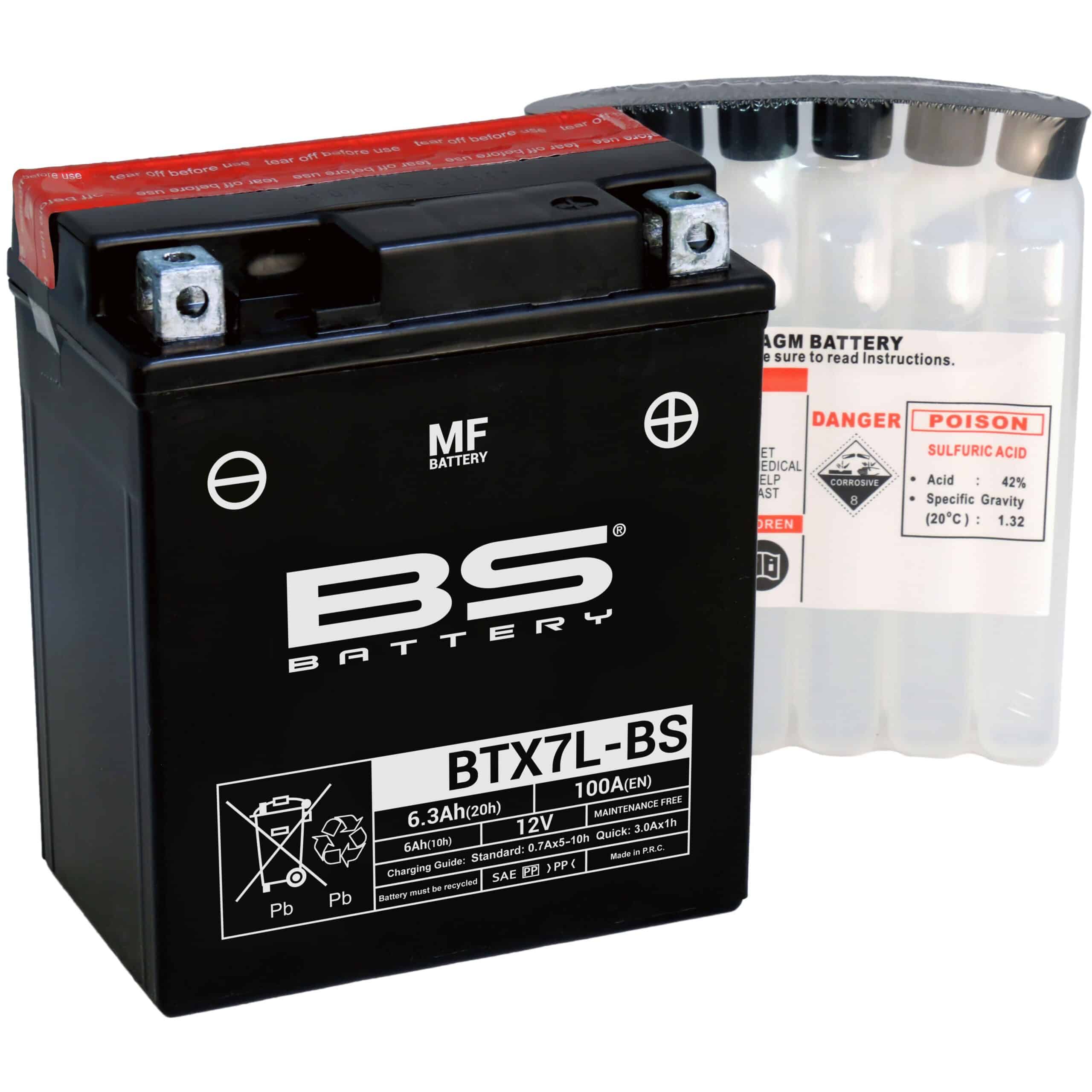 BS Battery BTX7L-BS MF (cp) Maintenance Free 140-300620