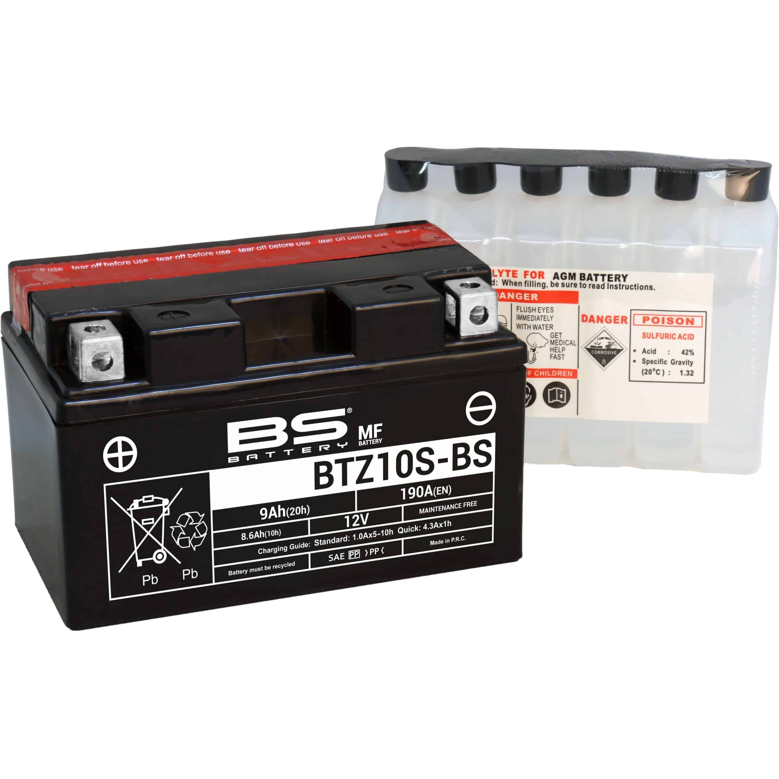 BS Battery BTZ10S-BS MF (cp) Maintenance Free 140-300696