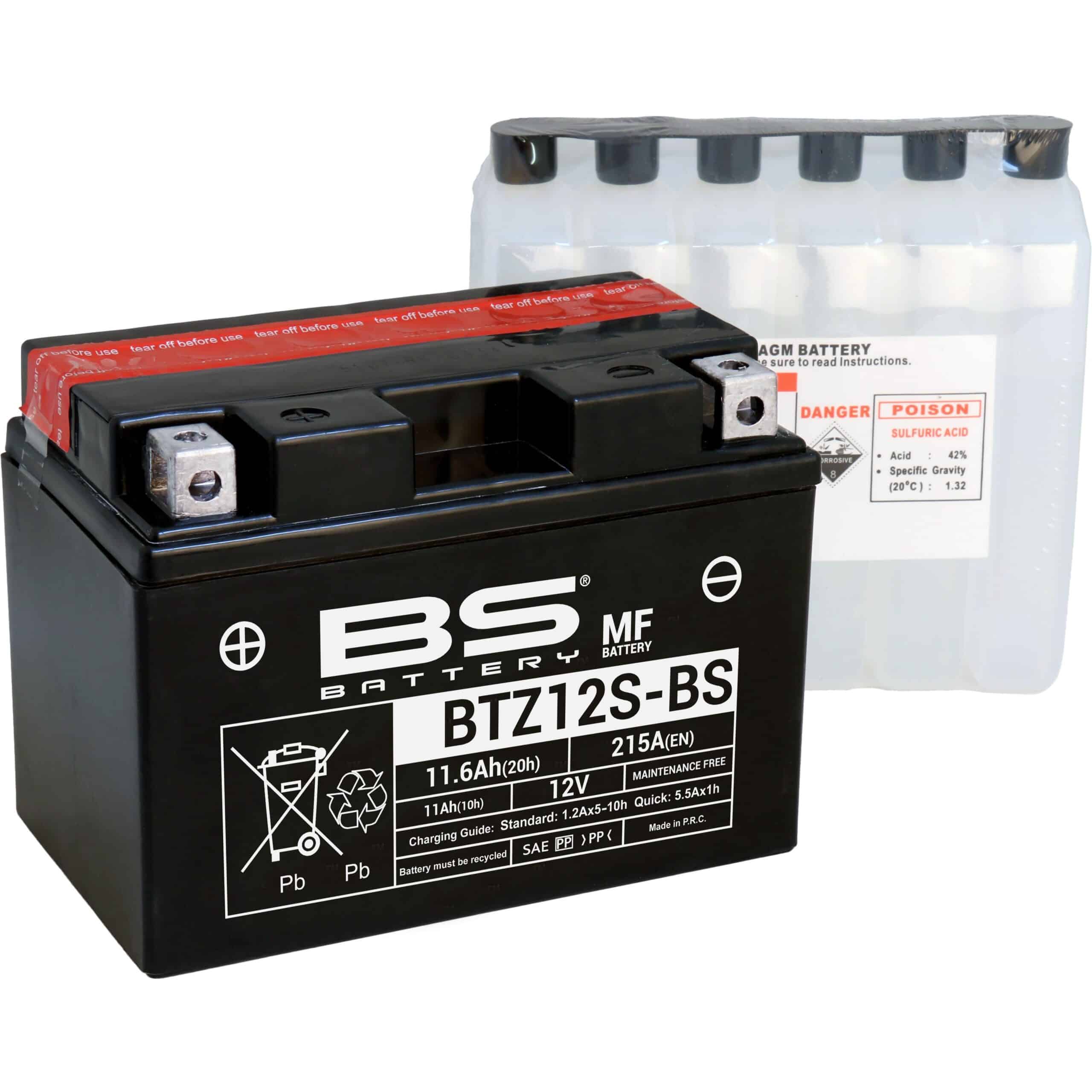 BS Battery BTZ12S-BS MF (cp) Maintenance Free 140-300697