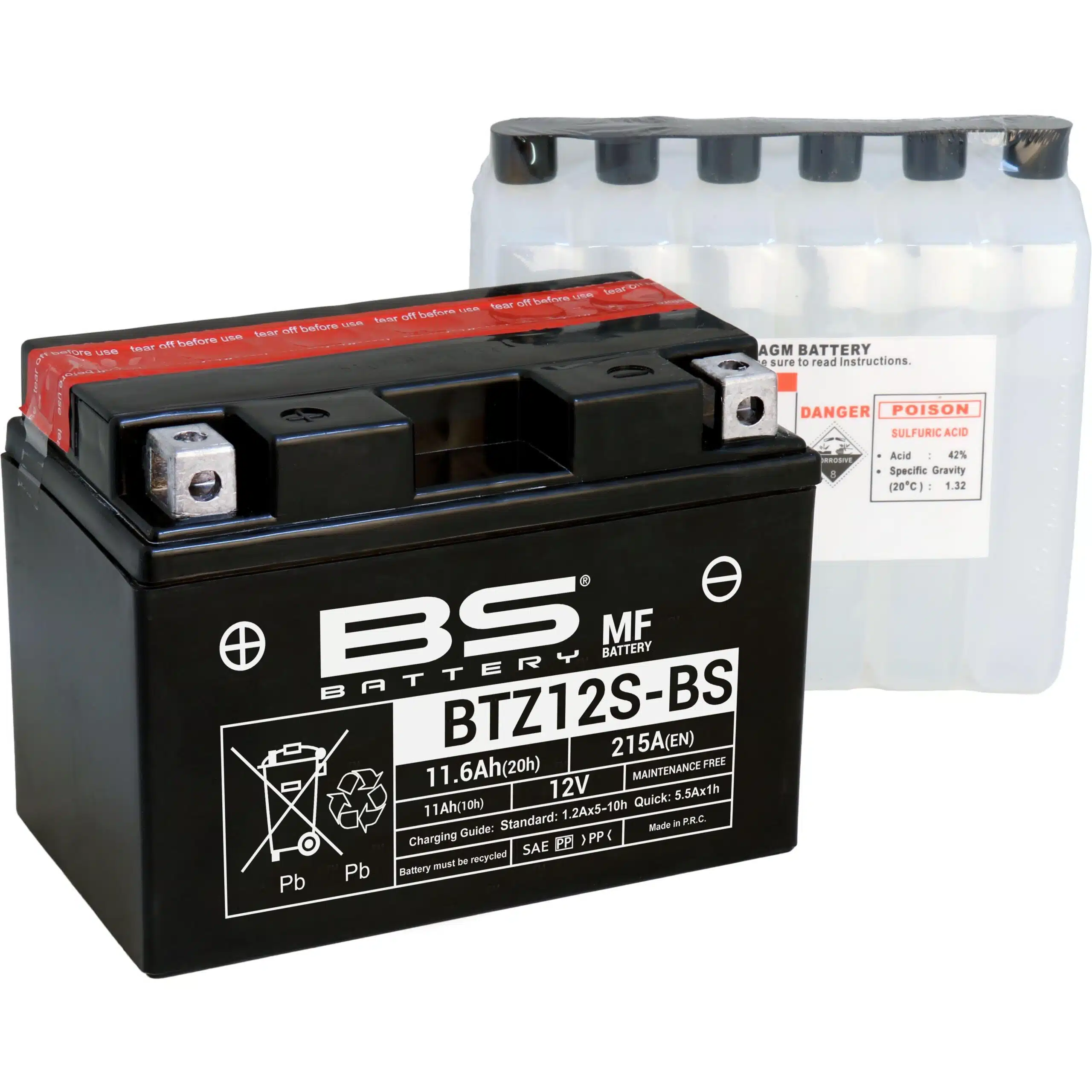 BS Battery BTZ12S-BS MF (cp) Maintenance Free 140-300697