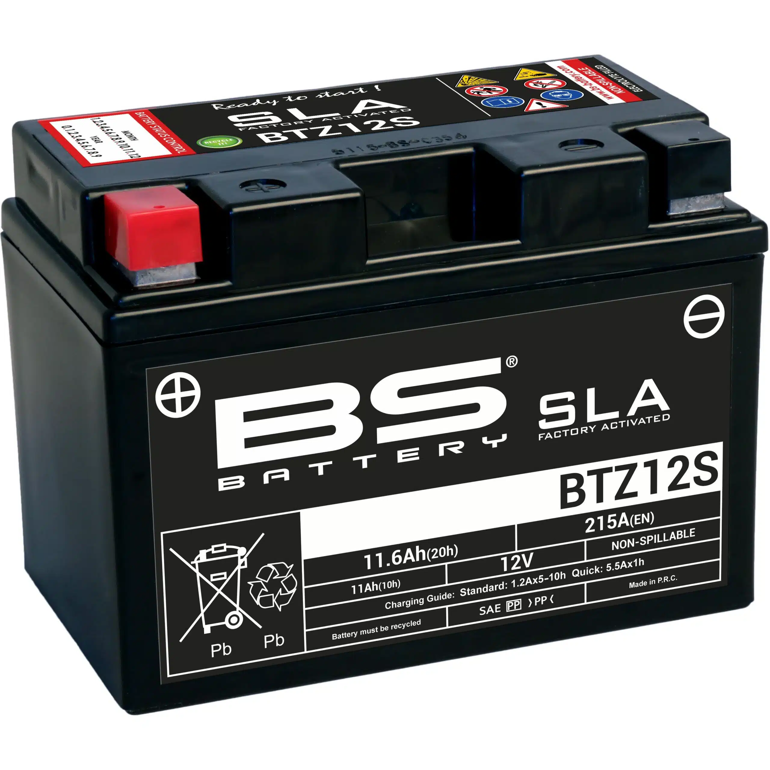 BS Battery BTZ12S (FA) SLA - Sealed & Activated 140-300637
